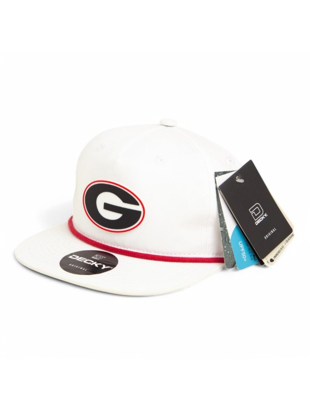 Georgia Bulldogs Power G 3D Classic Rope Hat- White/ Red